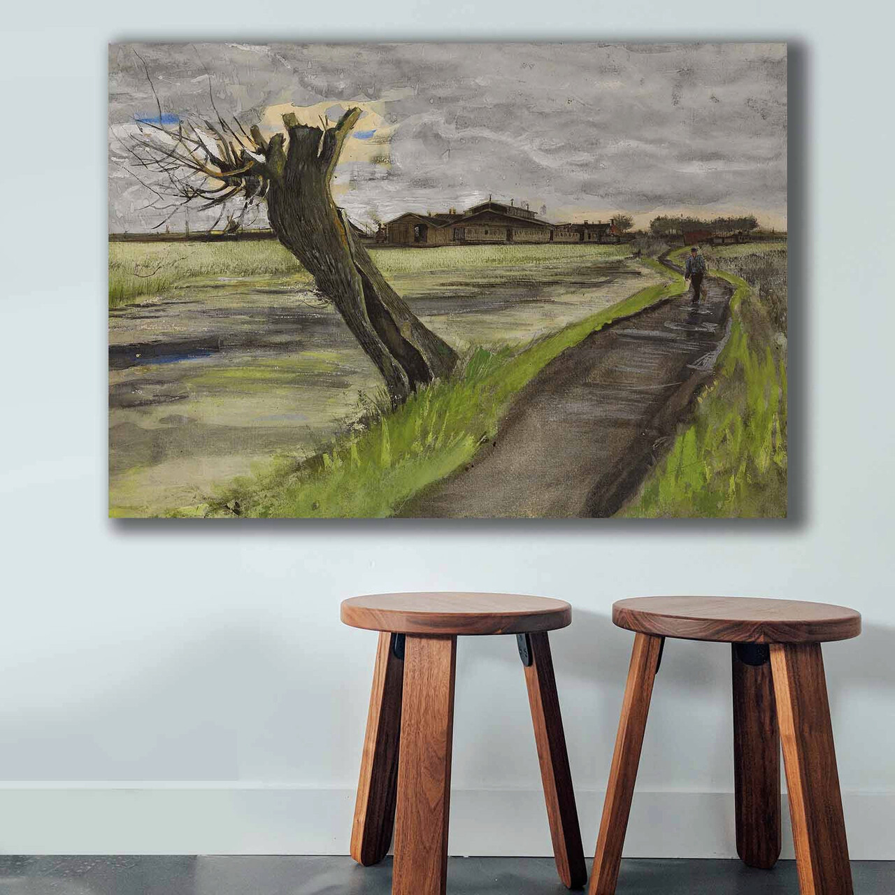 Tablou decorativ, 70100VANGOGH034, Lemn, Multicolor - imagine 4